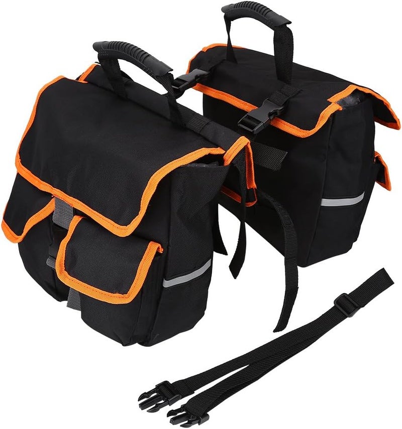 woobles Bike Bag, Outdoor Cycling Detachable Bike Saddle Bags for Rear Rack with Carrying Handle and Large Pockets, Waterproof Bicycle Trunk Pannier Carrier Bag - Image 1